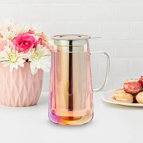 Pinky Up Shelby Rose Gold Wrapped Teapot & Infuser