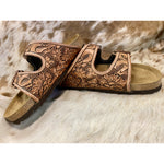 custom tooled leather birkenstocks