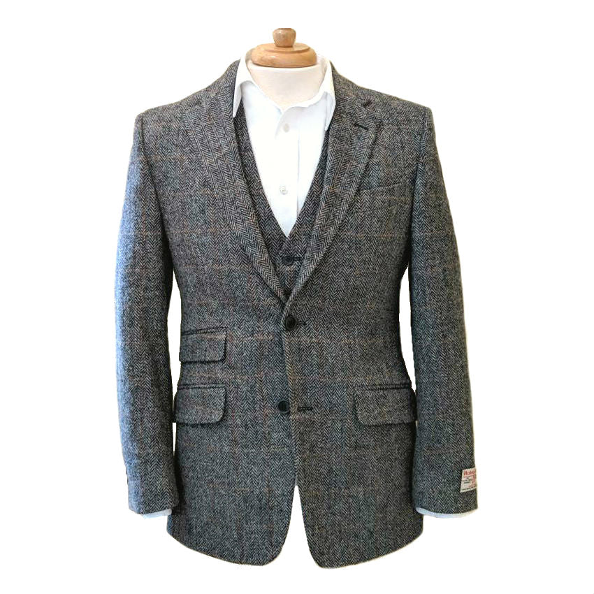 Harris Tweed Sport Coat in Grey | Scotland House, Ltd.