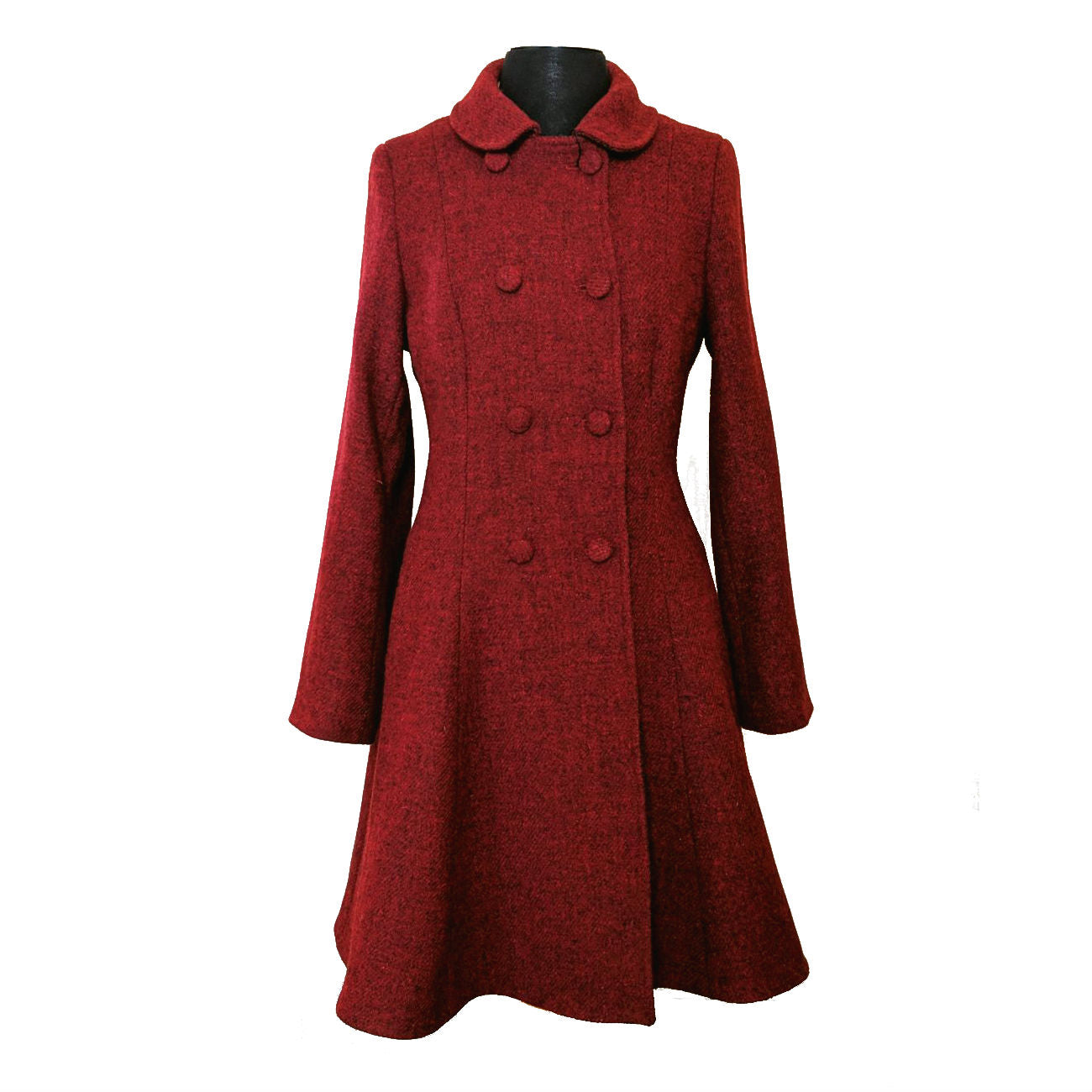 harris tweed long coat