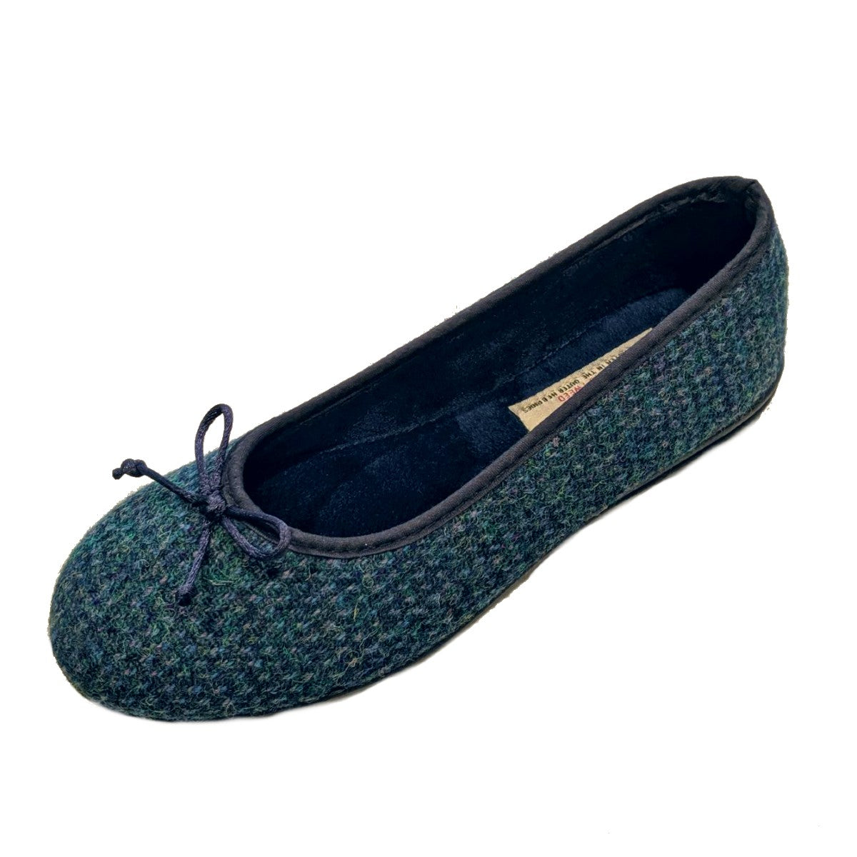 teal flat shoes