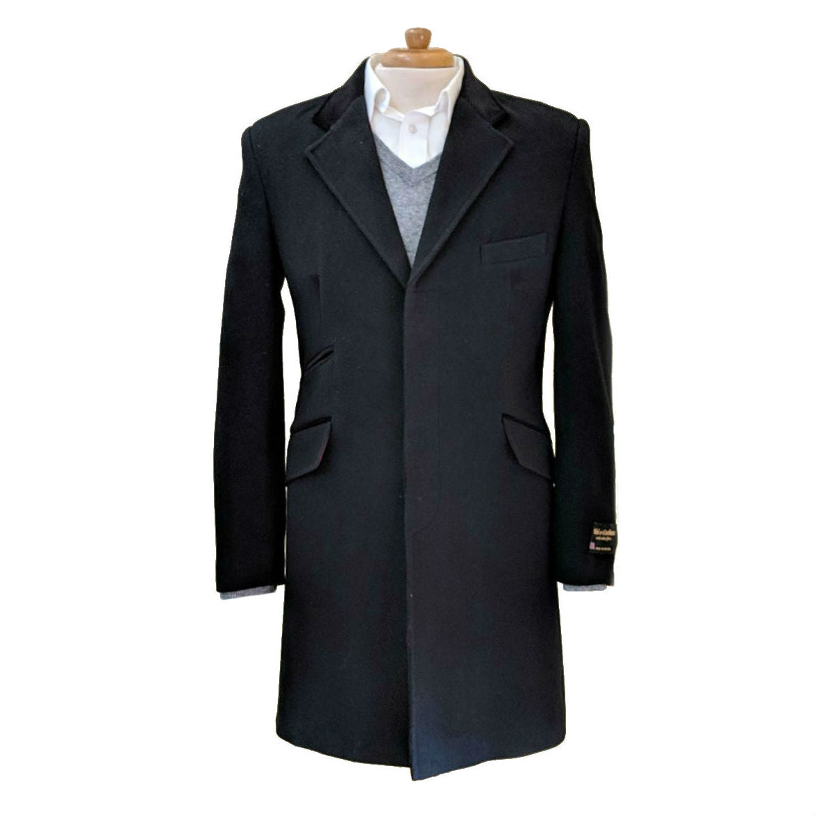 Men's Wool & Cashmere Blend 3/4 Topcoat | Scotland House, Ltd.