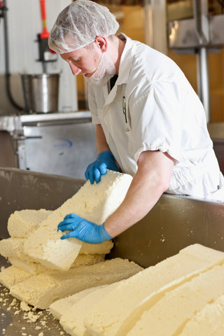 Grafton Village Cheese cheddaring process