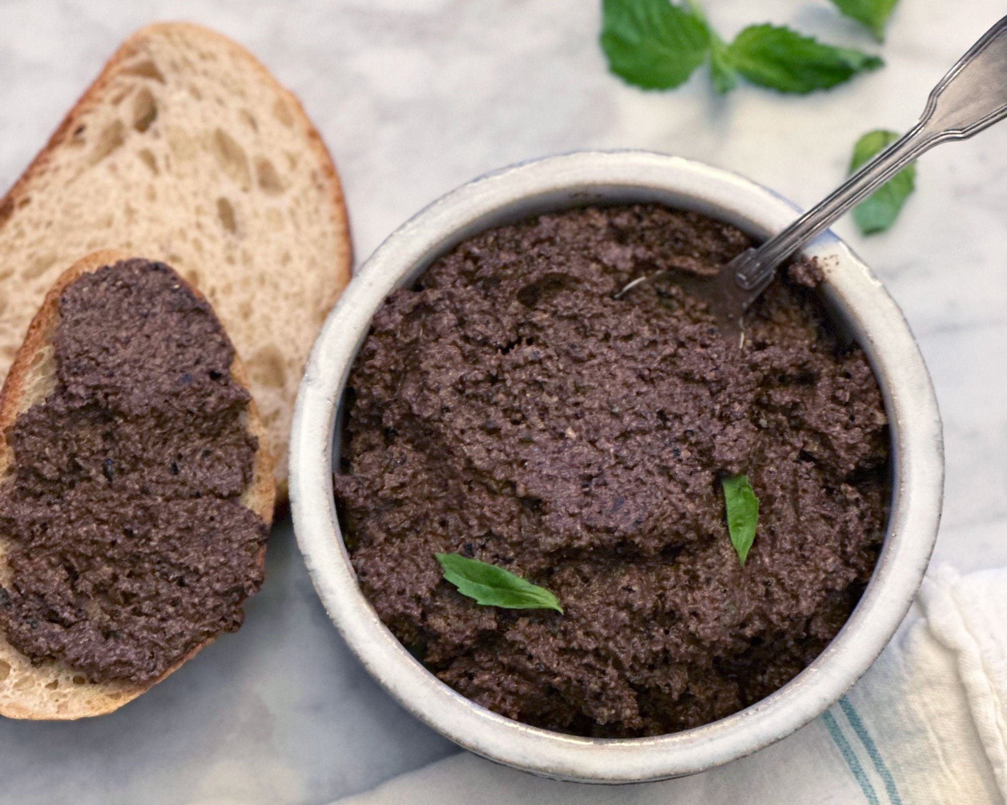 Goat cheese tapenade