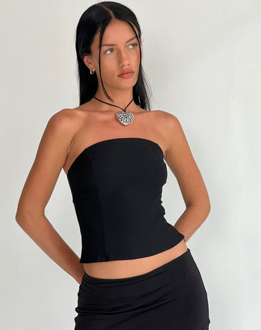 Hateya Corset Top in Black