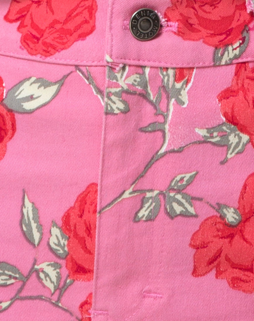 High Waist Candy Rose Mini Skirt | Mini Broomy - Motel Rocks ...