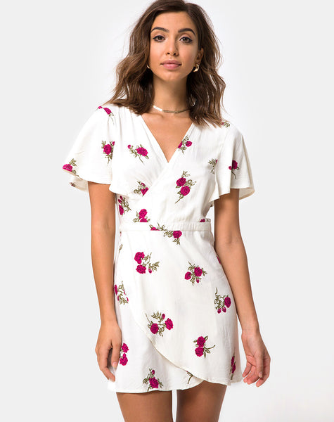 motel rocks wrap dress