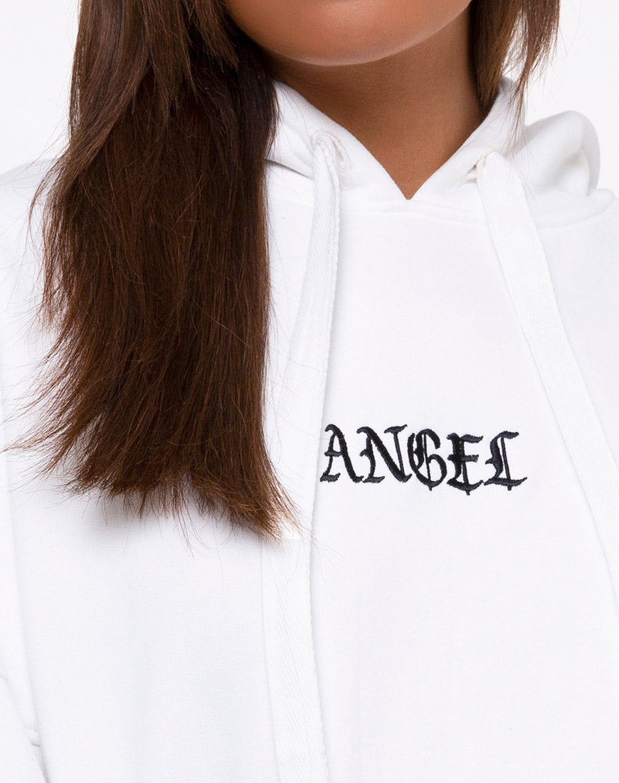 white angel hoodie