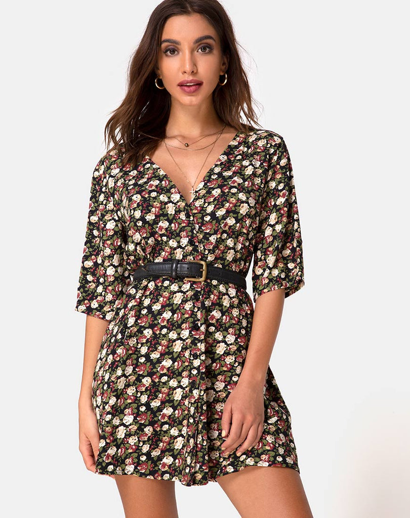 Short Floral Dress | Rosella – motelrocks.com