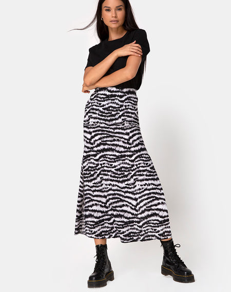 Denim High Waist Bodycon Stone Skirt | Pyra – motelrocks.com