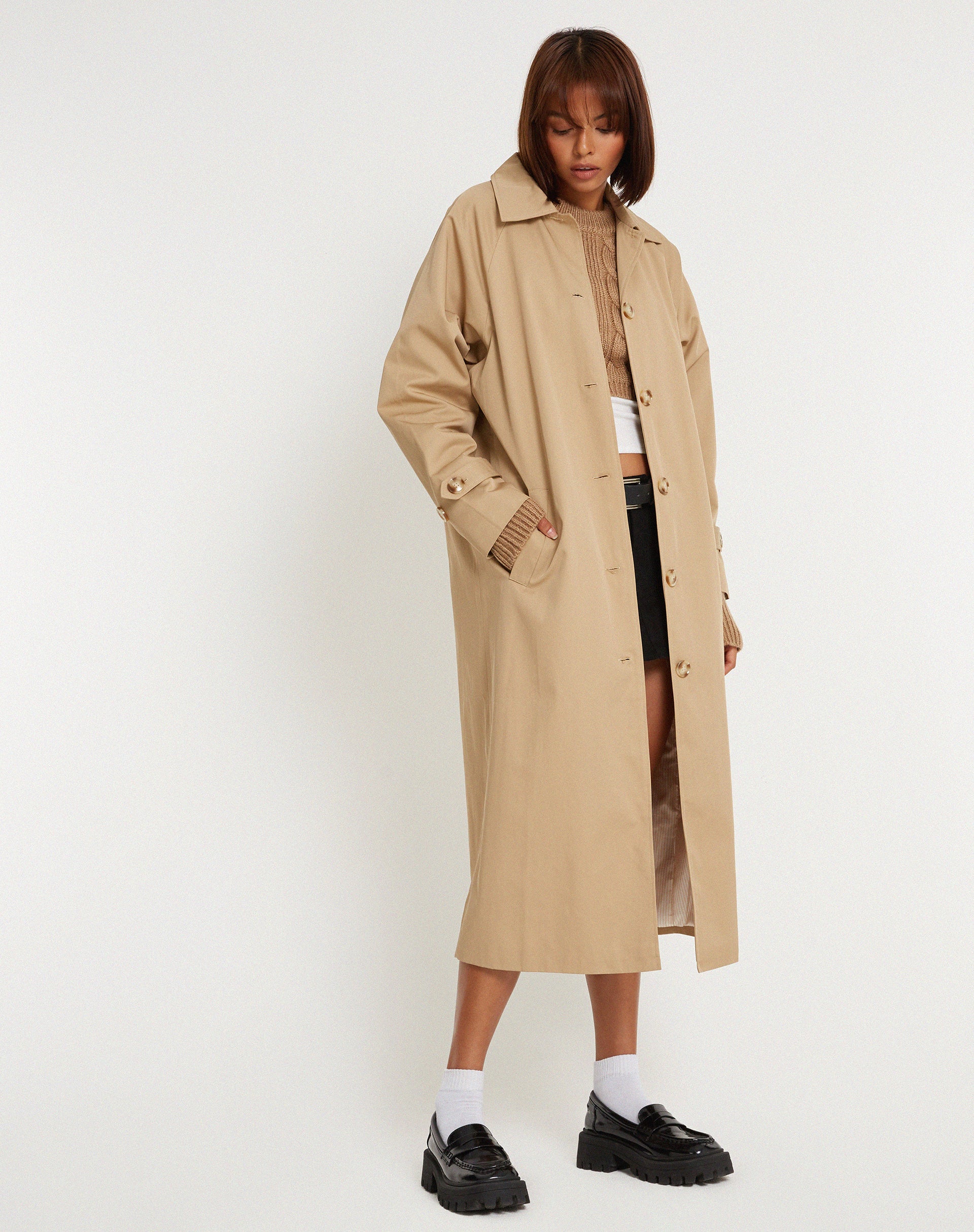 long coat tan