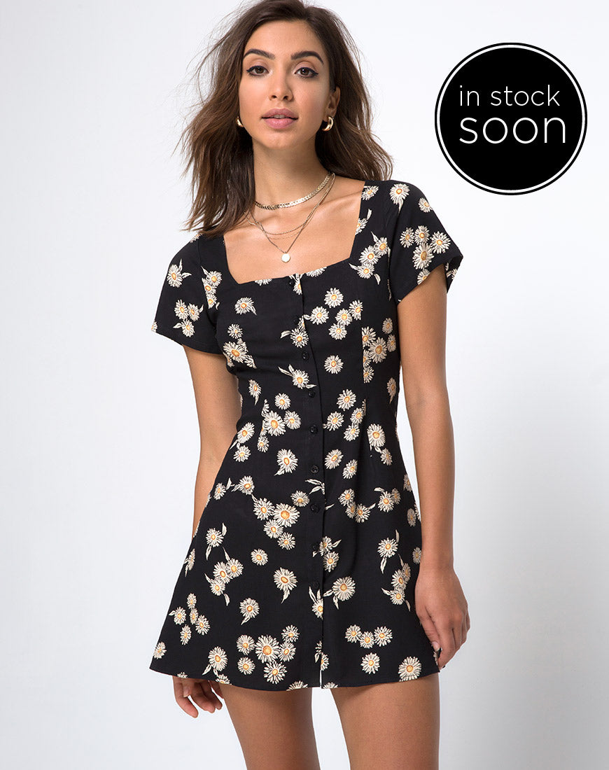 warehouse daisy mini tea dress