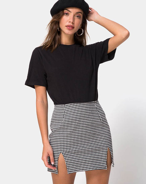 dogtooth mini dress