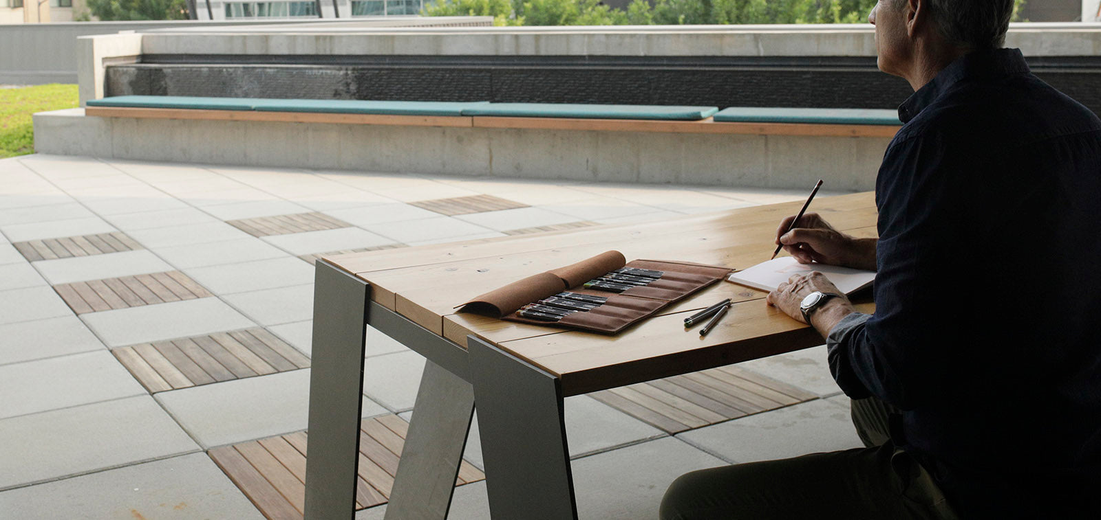 Slate Collection - The VERNON™ Pencil Carrier - Indigo