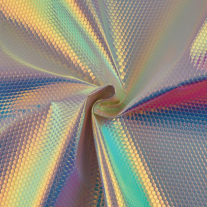 Textured Geometric Fabric, Iridescent Silver – CosplayFabrics International
