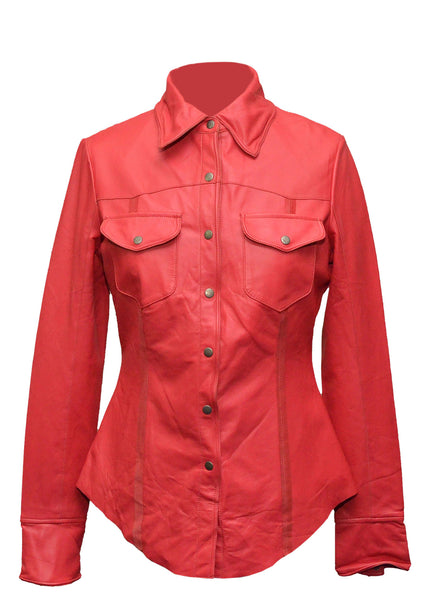 Red Women Leather Jacket – The Film Jackets