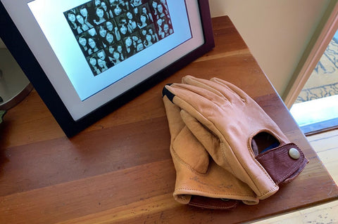 Buffalo Leather Gloves at the house 