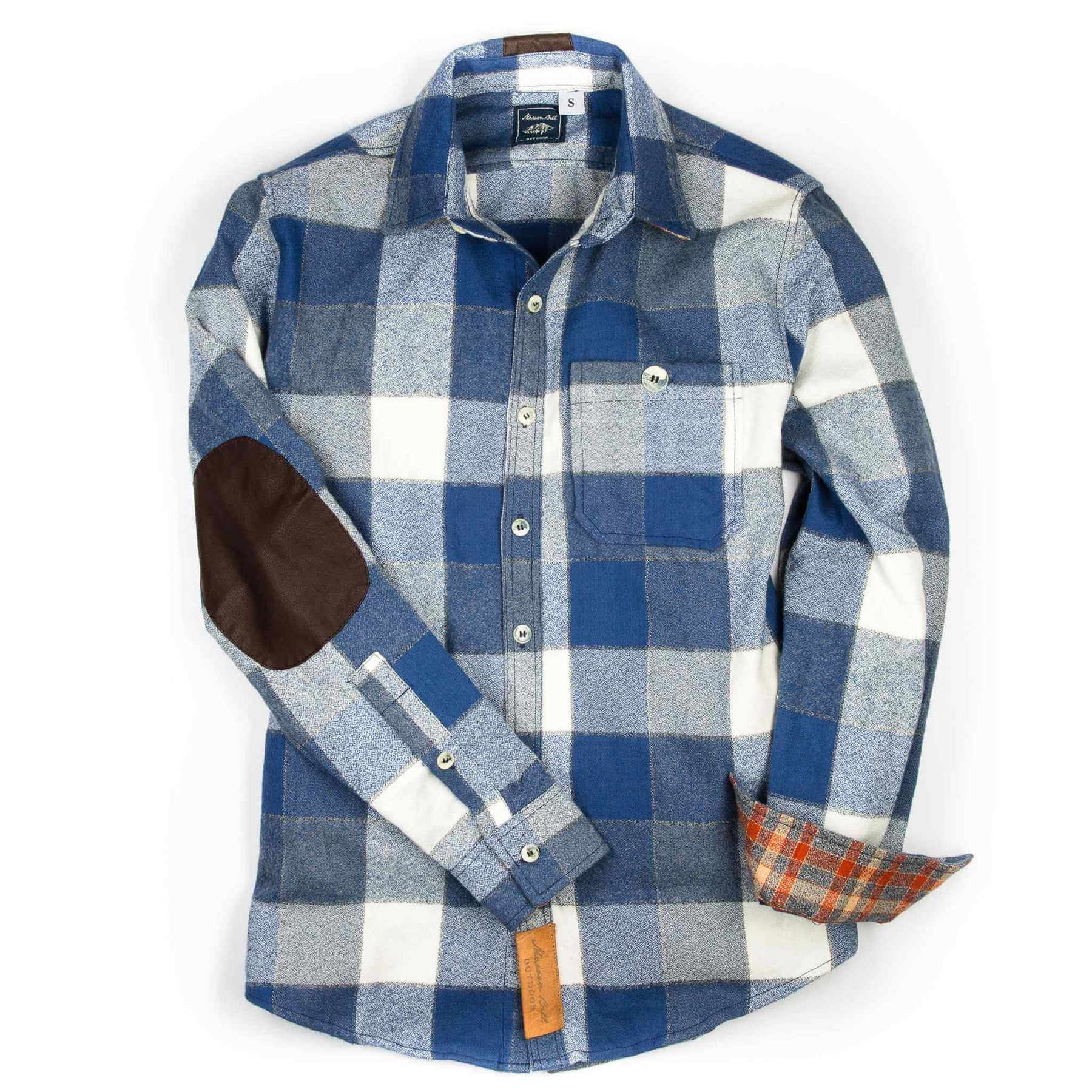 Campfire Blue and White Flannel | Maroon Bell Outdoor