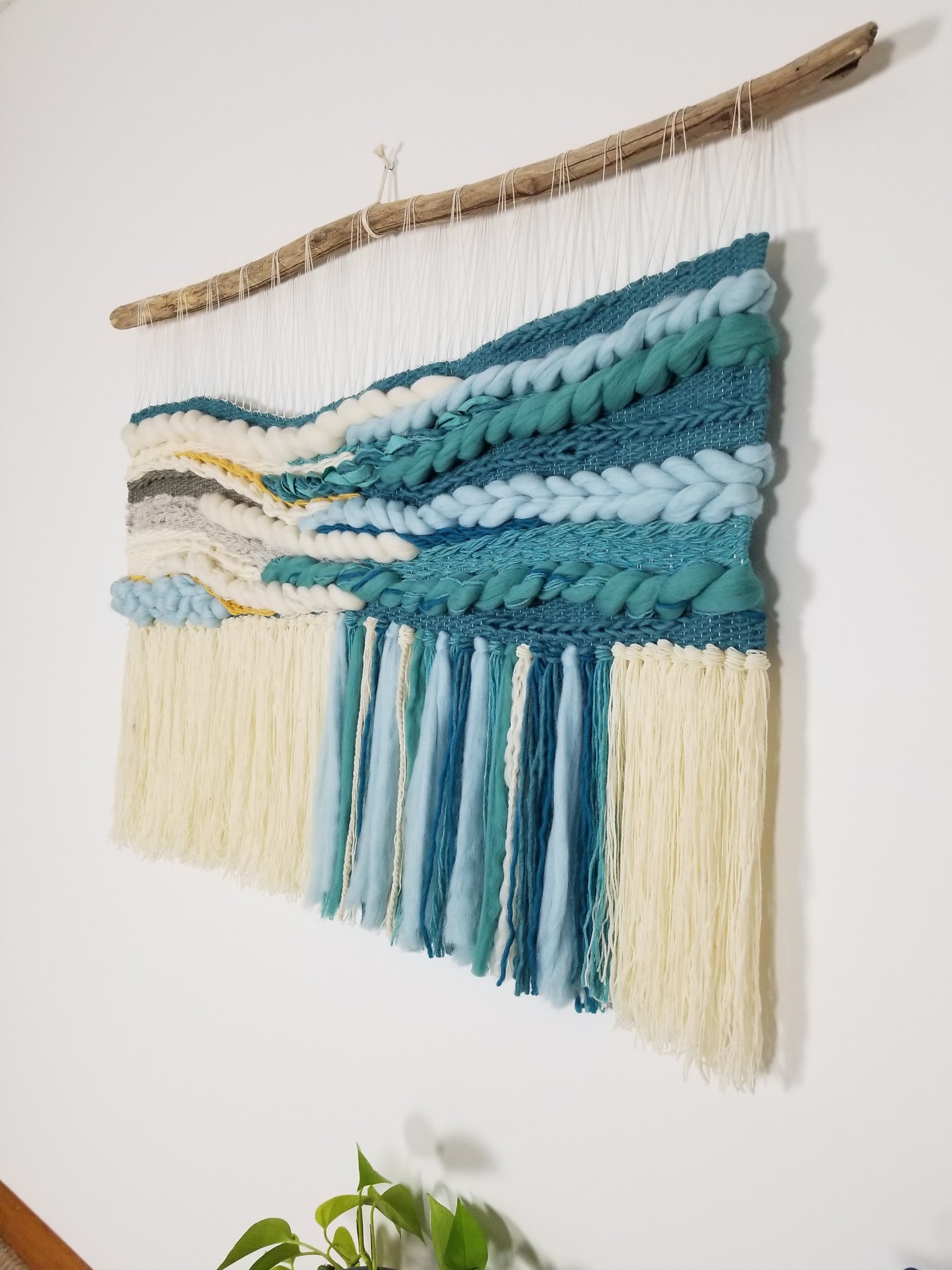 Blue Ocean Woven Wall Hanging - MossHound Designs