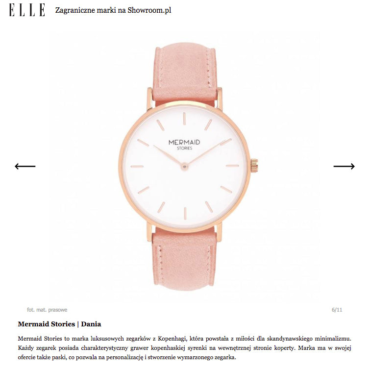 Mermaid Stories Women's Watch MIA in roségold and dusty rose