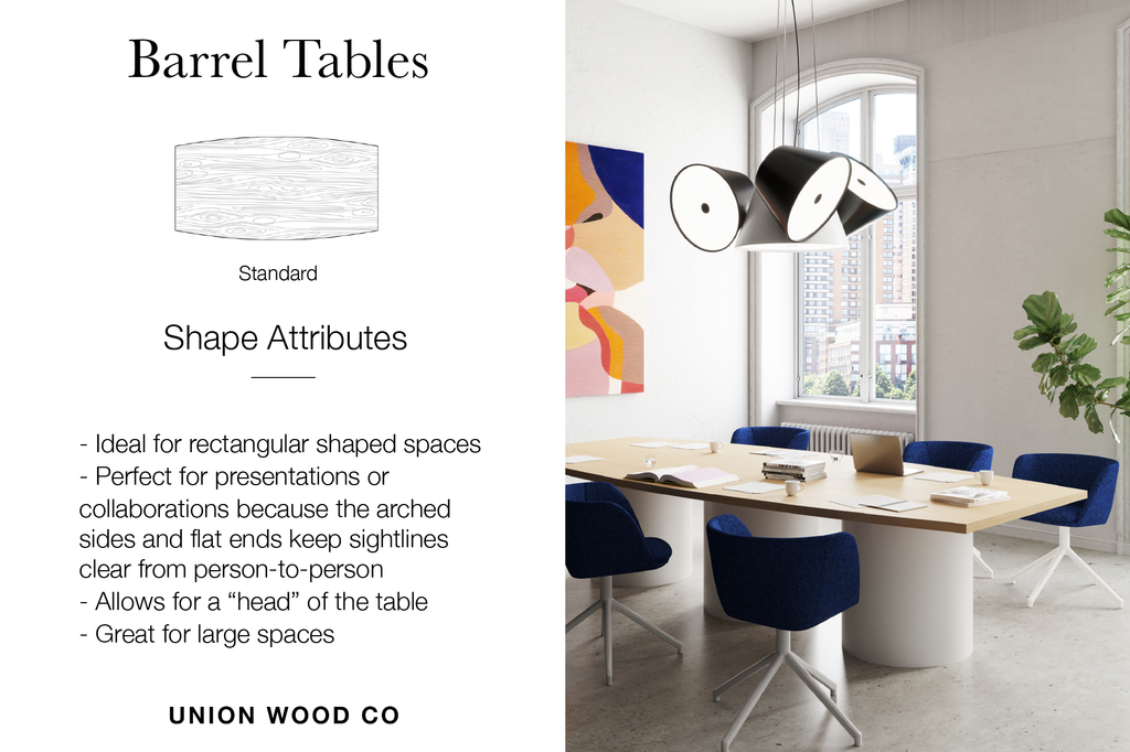 barrel shaped tables