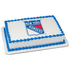 New York Rangers Logo Edible Cake, Cupcake & Cookie Topper | Trish Gayle