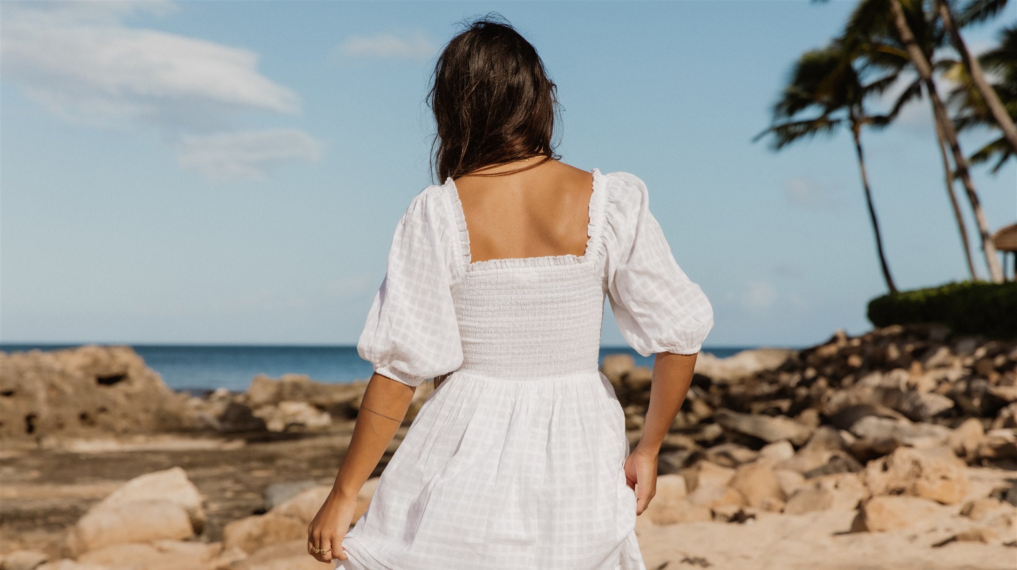south pacific island for your destination wedding, shop the wedding dress edit for weddings abroad in affordable dresses - Koy resort