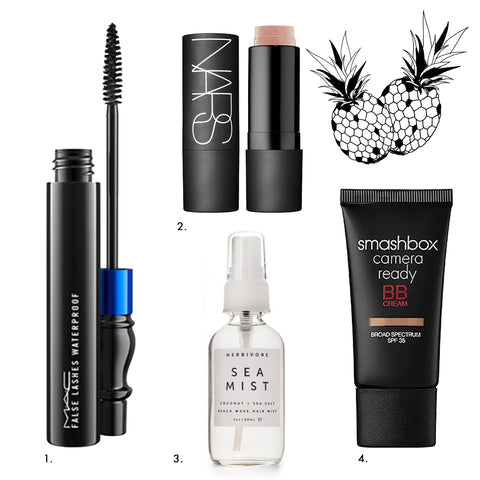 Beauty products for the beach