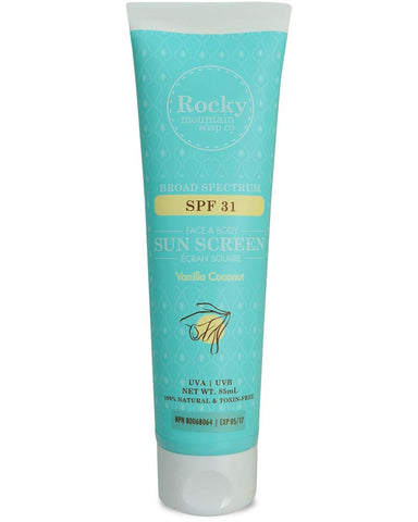 Rocky Mountain Soap Co Vanilla Coconut Natural Sunscreen