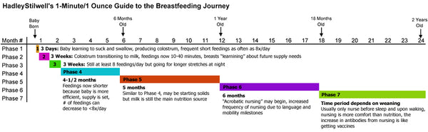 average breastfeeding journey