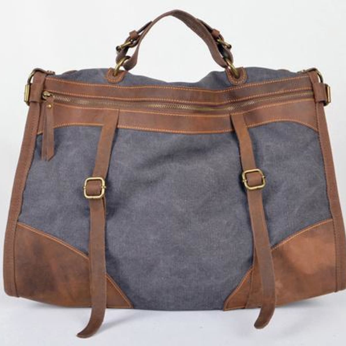 M1 Military Canvas + Leather Weekender Duffle Bag