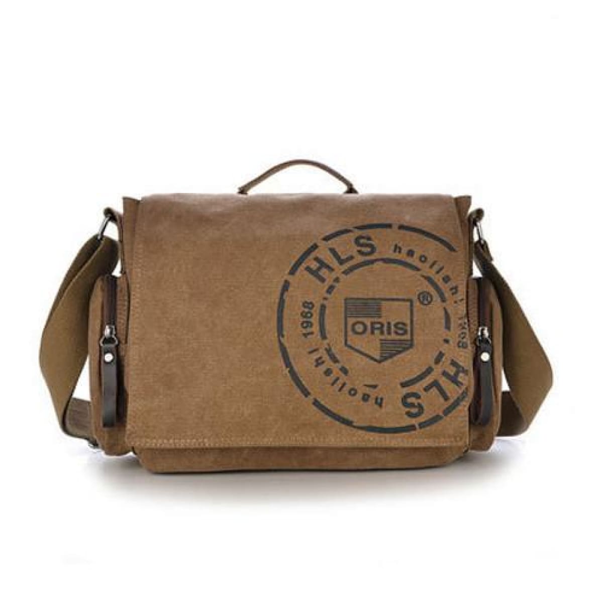 vintage canvas messenger crossbody bag