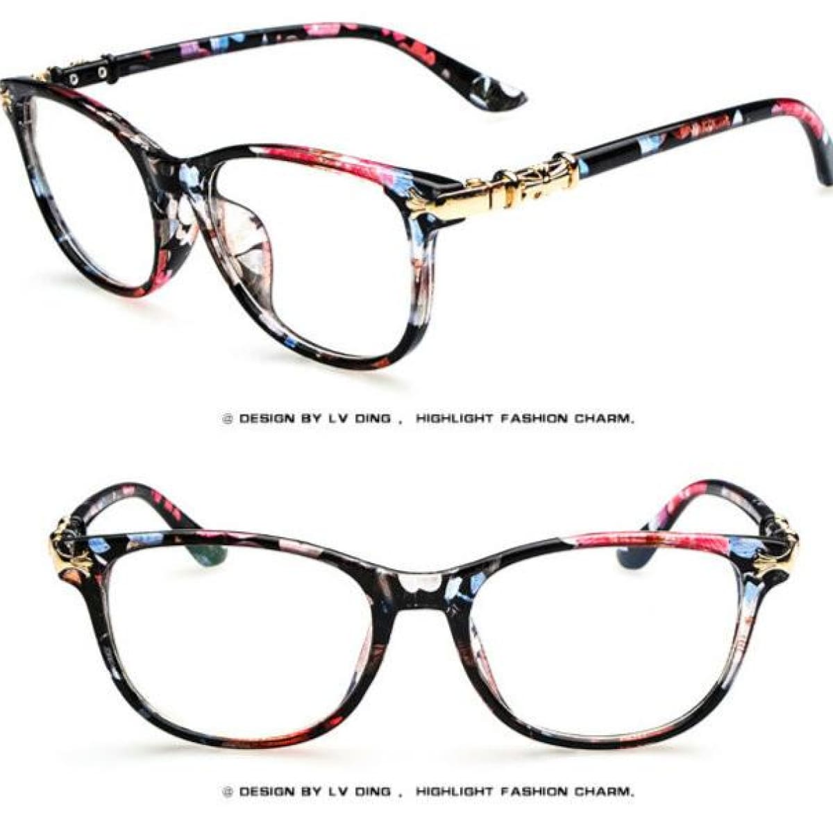 clear designer eyeglass frames