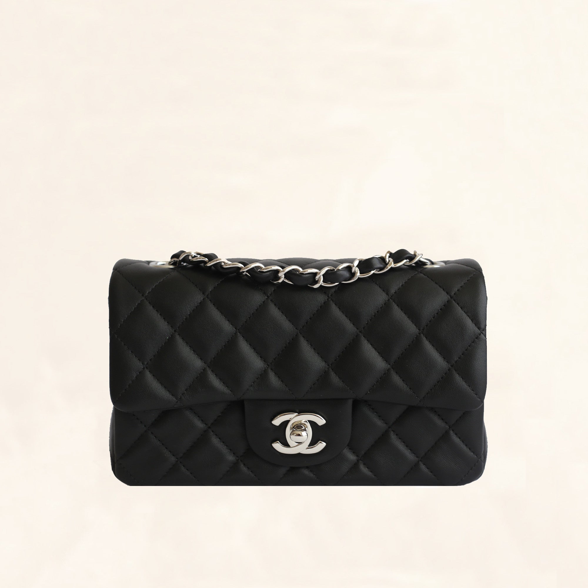 Chanel | Lambskin Classic Flap with Silver Hardware | Mini– The-Collectory