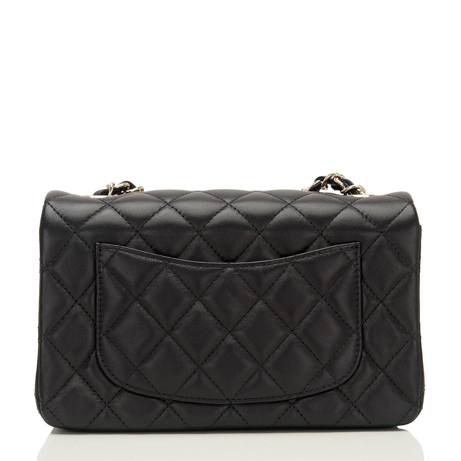 Chanel  Mini Rectangular Top Handle Classic Flap Bag  Black Caviar  GHW   Bagista