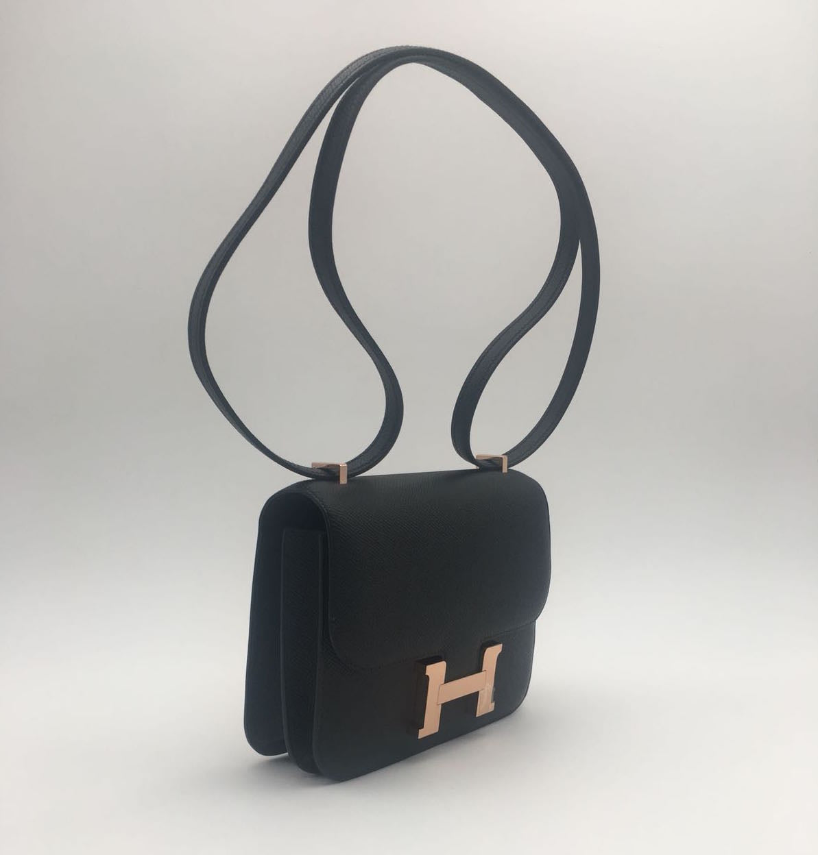 hermes constance black rose gold