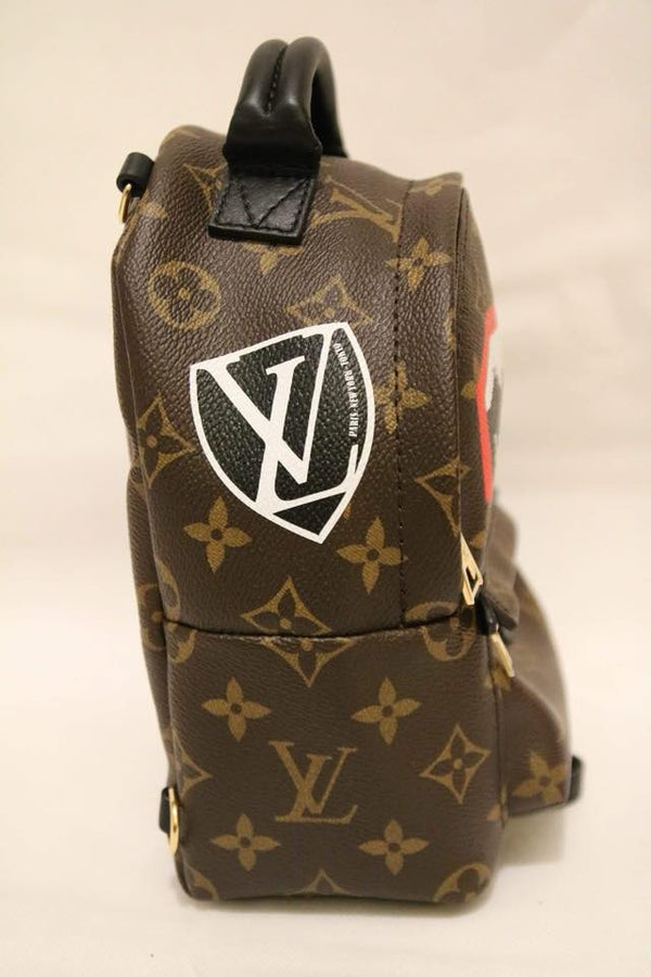 Louis Vuitton Palm Springs Monogram Love Lock Mini Brown in Coated