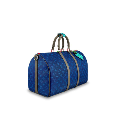 louis vuitton keepall blue