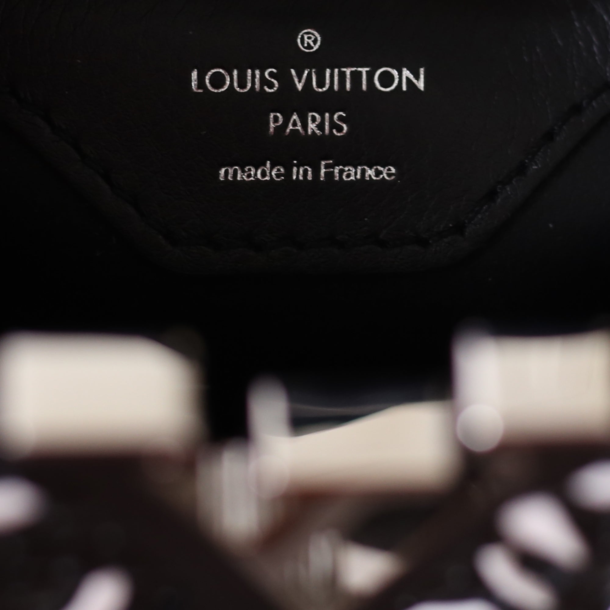 Louis Vuitton | Black and White Plaited Leather Capucines | BB– The-Collectory