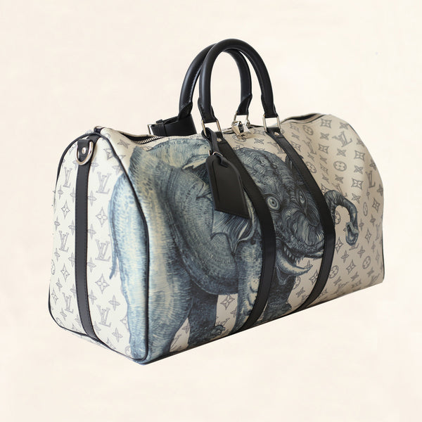 Louis Vuitton | Dune Savane Monogram Chapman Brother&#39;s Keepall | 45– The-Collectory