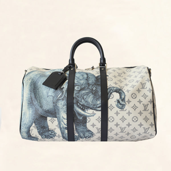 Louis Vuitton | Dune Savane Monogram Chapman Brother&#39;s Keepall | 45– The-Collectory