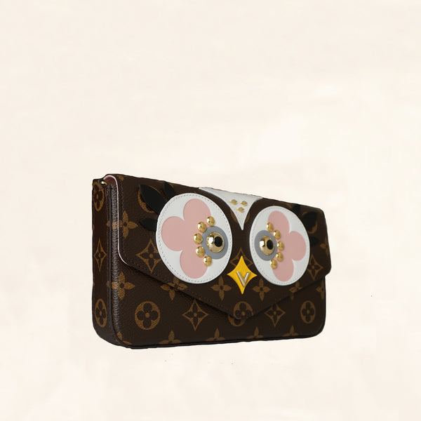 Louis Vuitton | Monogram Canvas Owl Pochette Felicie Chain Wallet | OS– The-Collectory