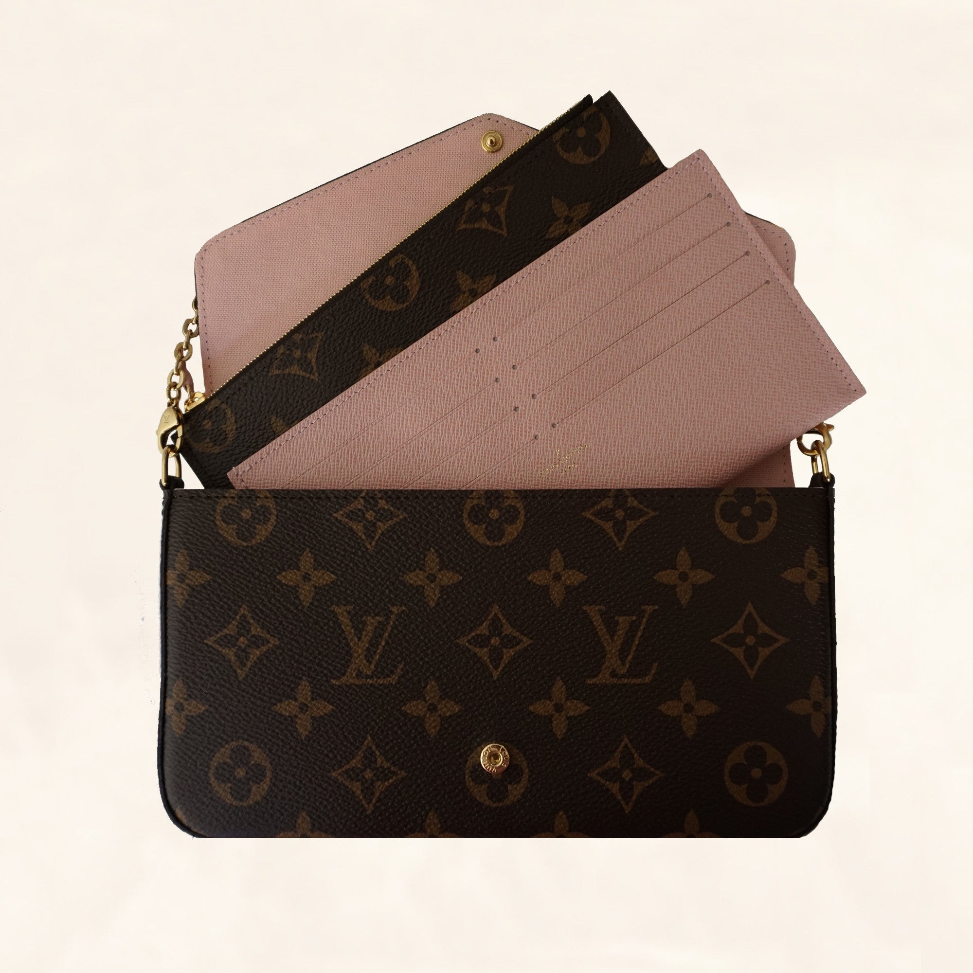 Louis Vuitton | Monogram Canvas Owl Pochette Felicie Chain Wallet | OS– The-Collectory