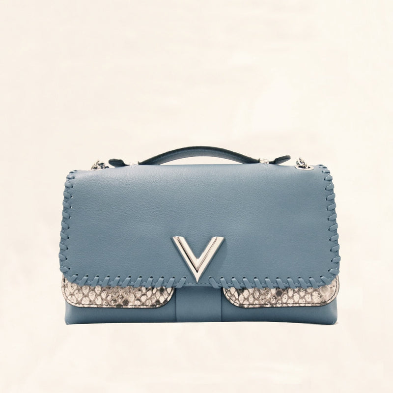 Louis Vuitton | Python Very Chain Bag | Pastel Baby Blue– The-Collectory