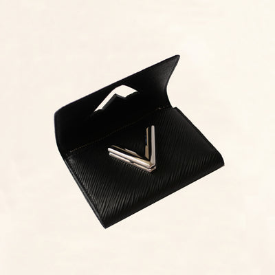 Louis Vuitton | Twist Compact Epi Leather Wallet | Black– The-Collectory