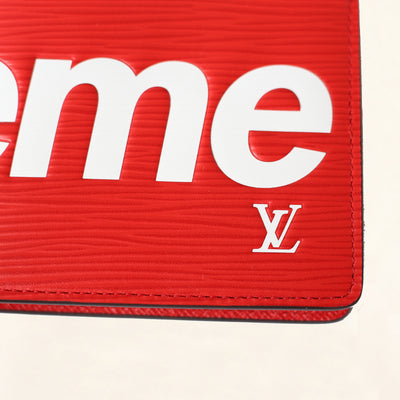 Louis Vuitton | Supreme Slender Bifold Wallet | Red– The-Collectory