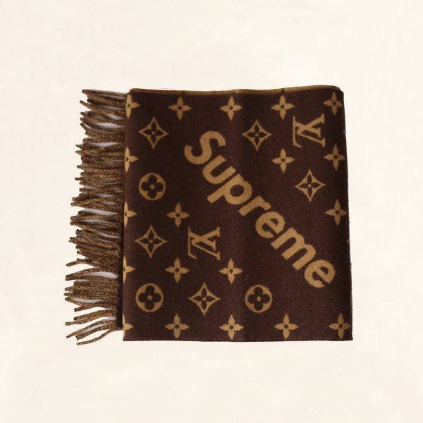 Louis Vuitton | Supreme Scarf | Brown– The-Collectory