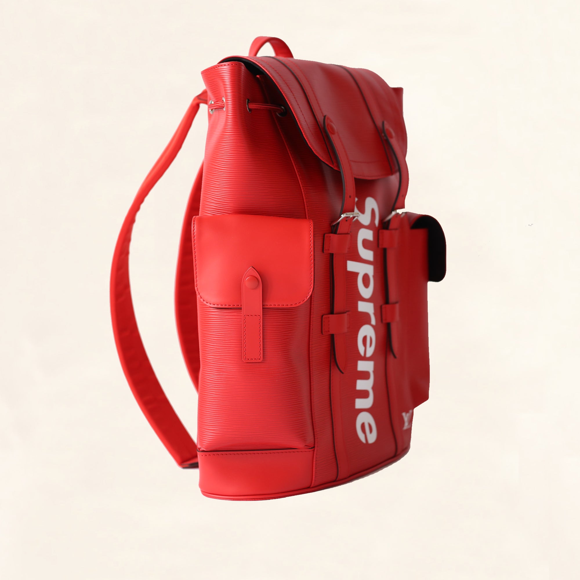 Louis Vuitton | Supreme Epi Christopher Backpack | Red– The-Collectory