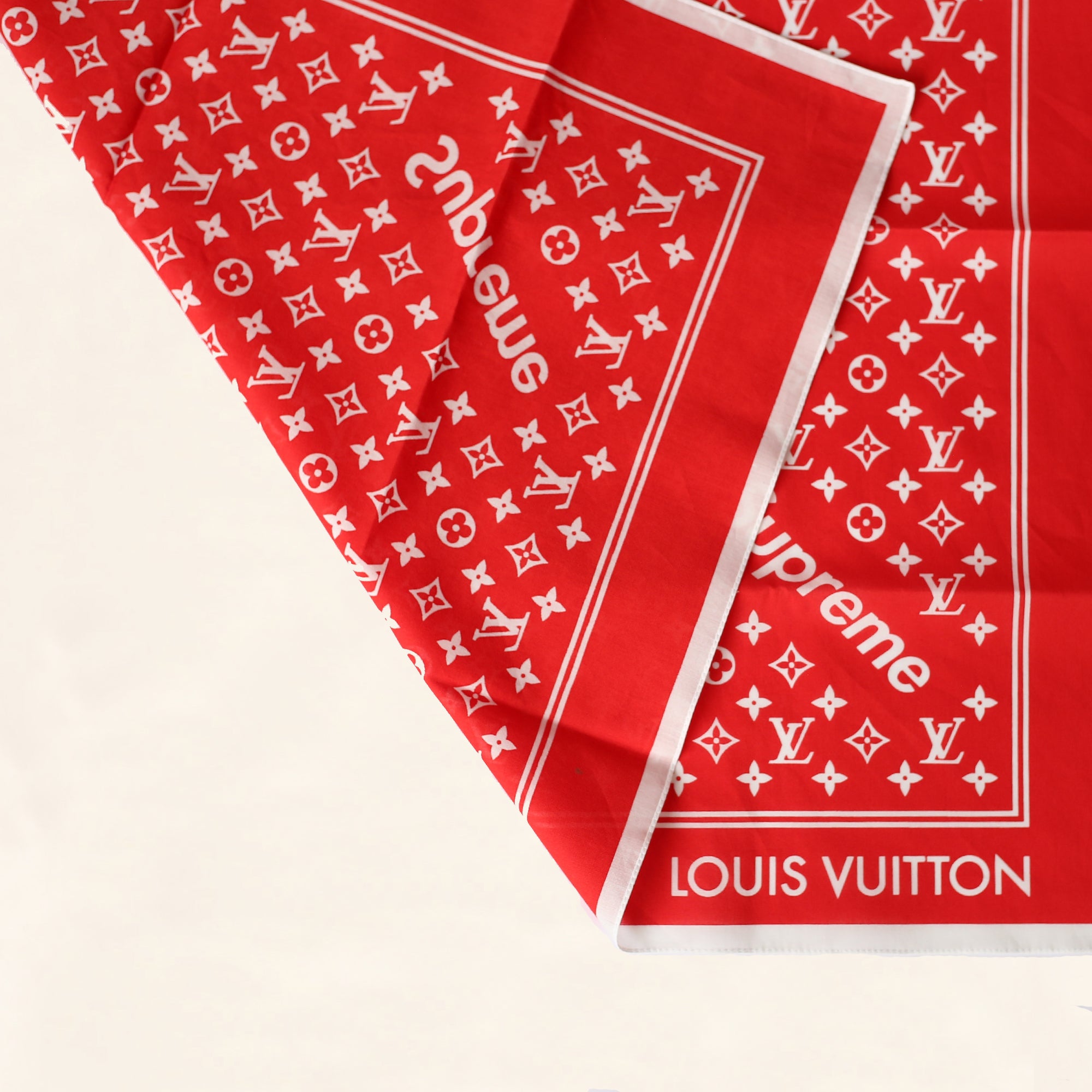 Louis Vuitton | Supreme Bandana | Red– The-Collectory