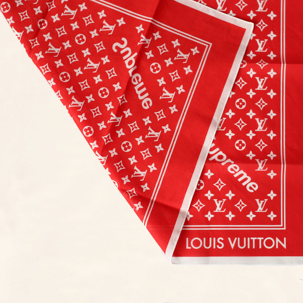 Beste Louis Vuitton | Supreme Bandana | Red– The-Collectory NT-57